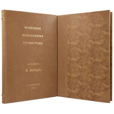 Вебер В. Полезные ископаемые Туркестана. (Книга+папка с картой в футляре) 1913 г